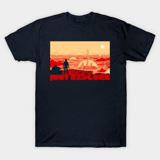 Just Explore Mars Space X Adventure Musk Mission T-Shirt